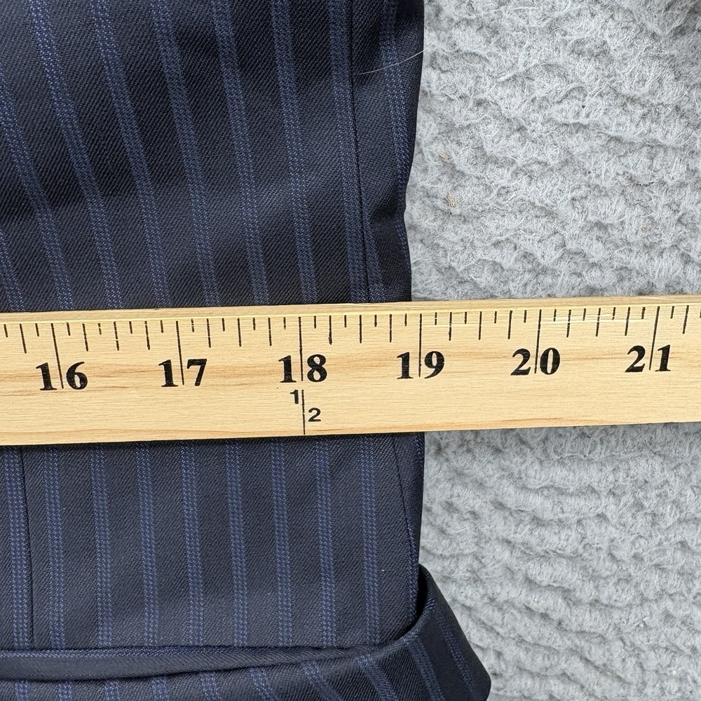VERSACE Suit Navy Blue Pinstripe Wool Notch Lapel Italian Size 52  * - Picture 7 of 16